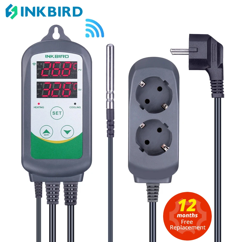 Efficient Dual Relay Temperature Controller for Heating & Cooling