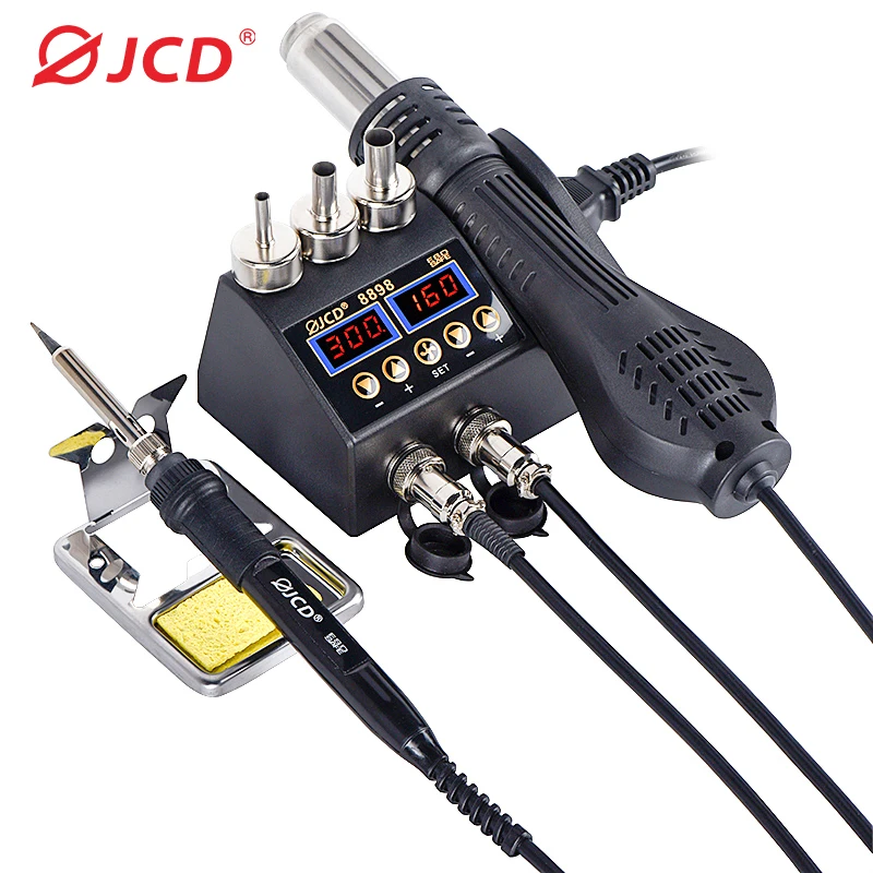 2 in 1 750W Soldering Station LCD Digital display welding rework station
