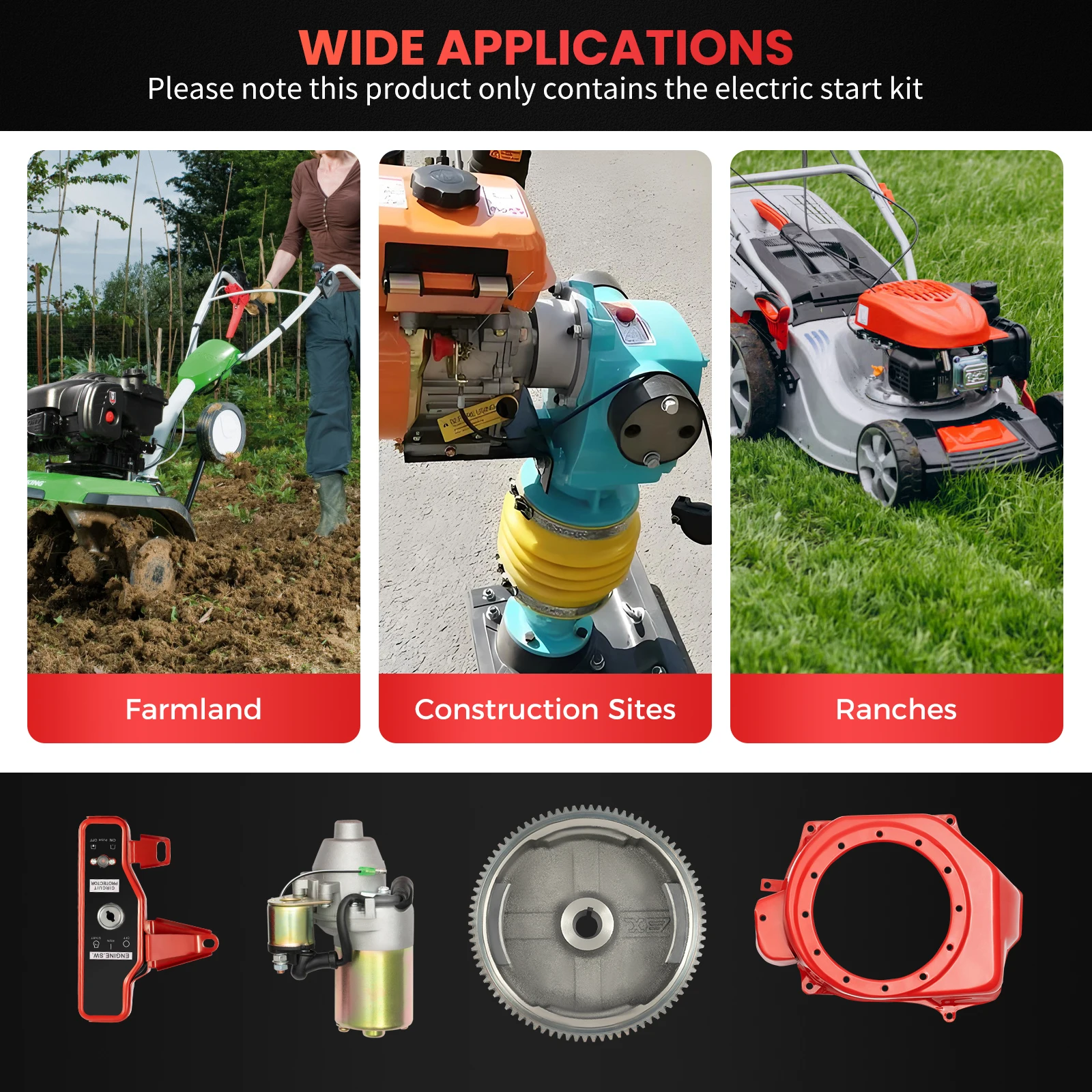 Reliable Electric Start Motor for Honda GX Engines