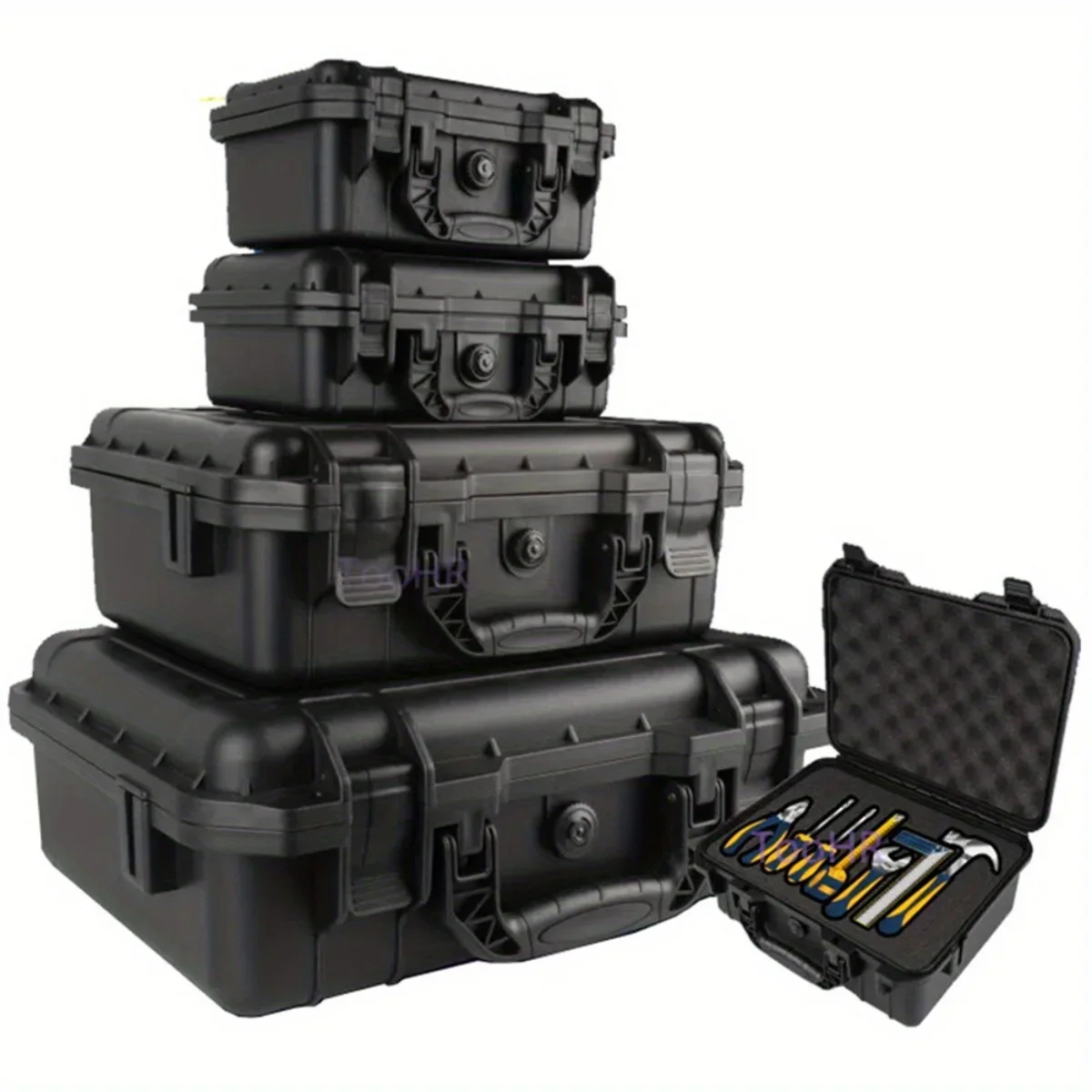 Protective Waterproof Hard Carry Case Bag with Pre-cut Sponge Storage Box